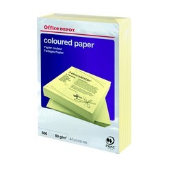 Kopierpapier A4, helles gelb